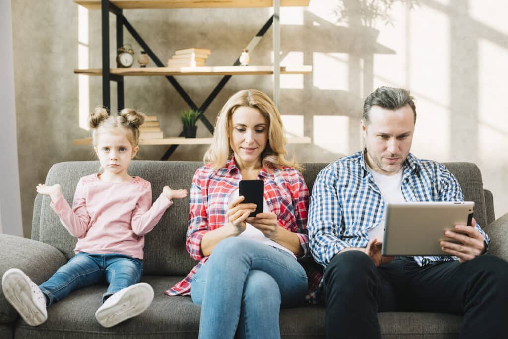 A worrying issue in parenting is the lack of attention caused by technology use